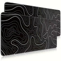 White & Black Wave Gaming Mousepad